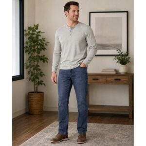 PAIGE Federal Slim Straight Jeans Men's 36x28 Windsmere Stretch Denim